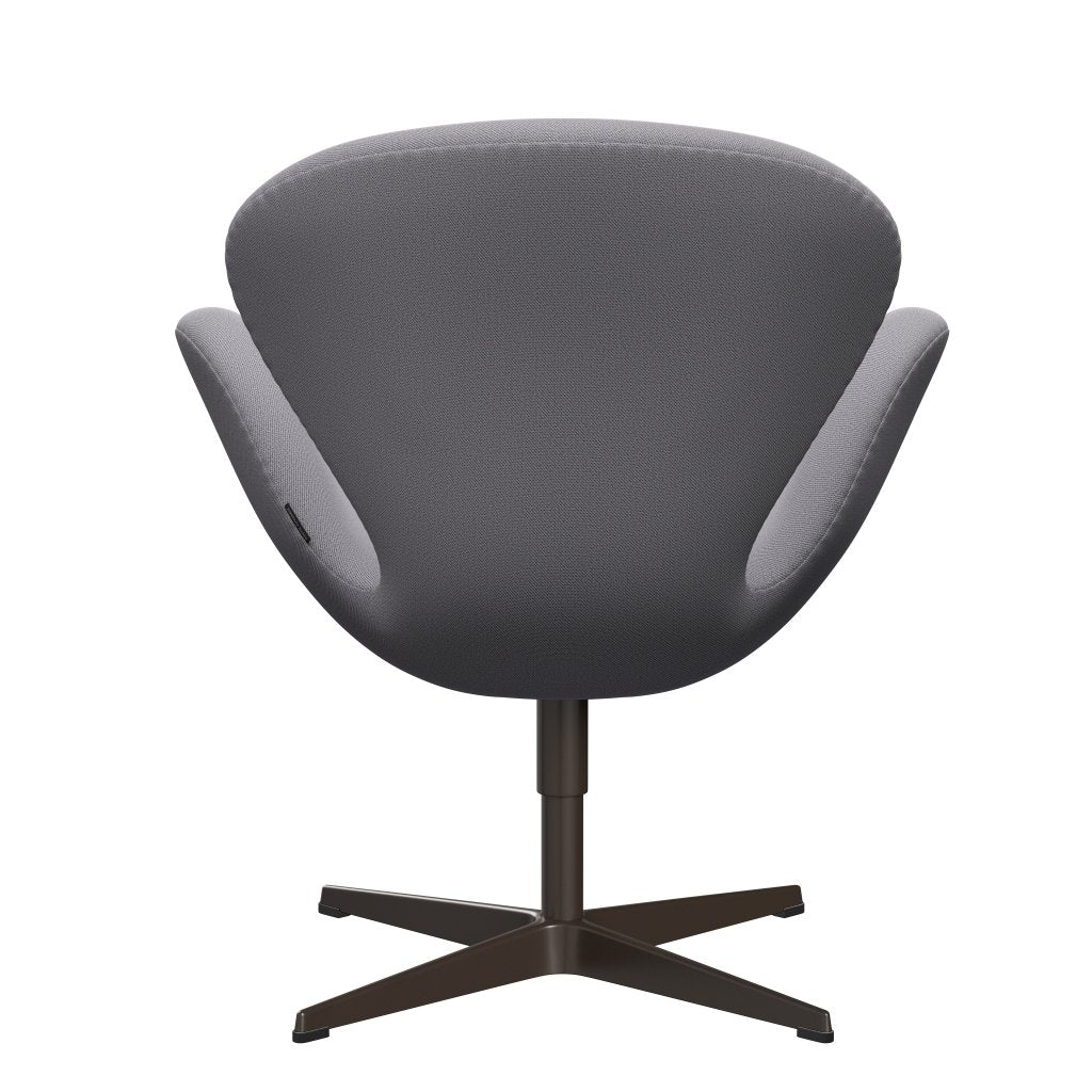 Fritz Hansen Swan Lounge Chair, Brown Bronze/Capture Light Grey