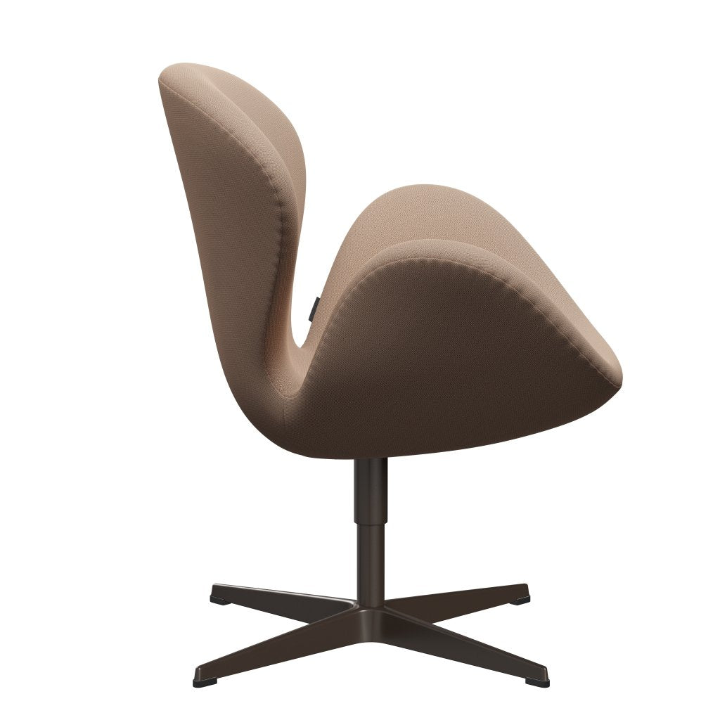 Fritz Hansen Swan Lounge Chair, Brown Bronze/Capture Pink Sand