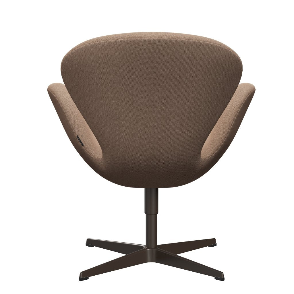 Fritz Hansen Swan Lounge Chair, Brown Bronze/Capture Pink Sand