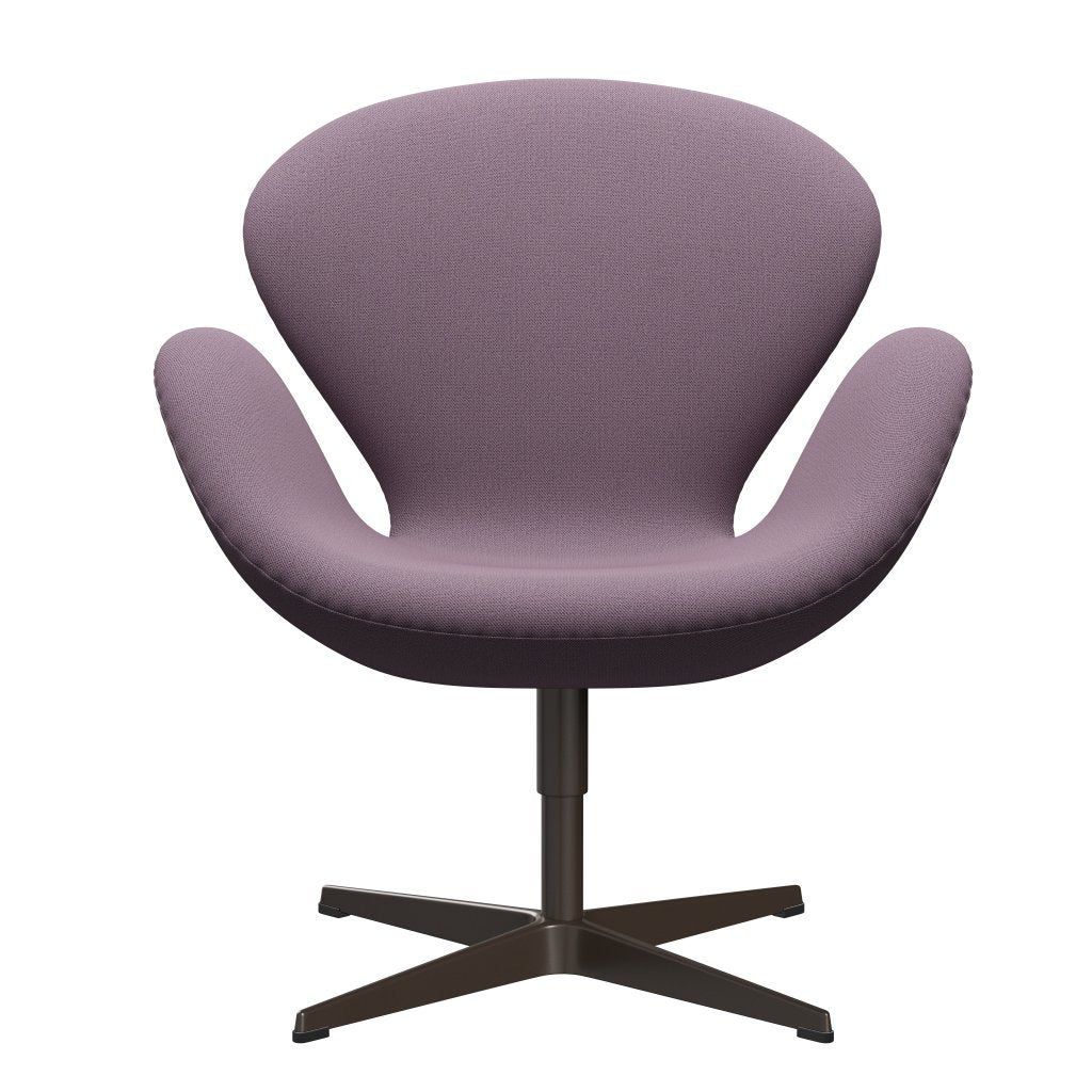 Fritz Hansen Swan Lounge, brązowy brąz/Capture Violet/Brown