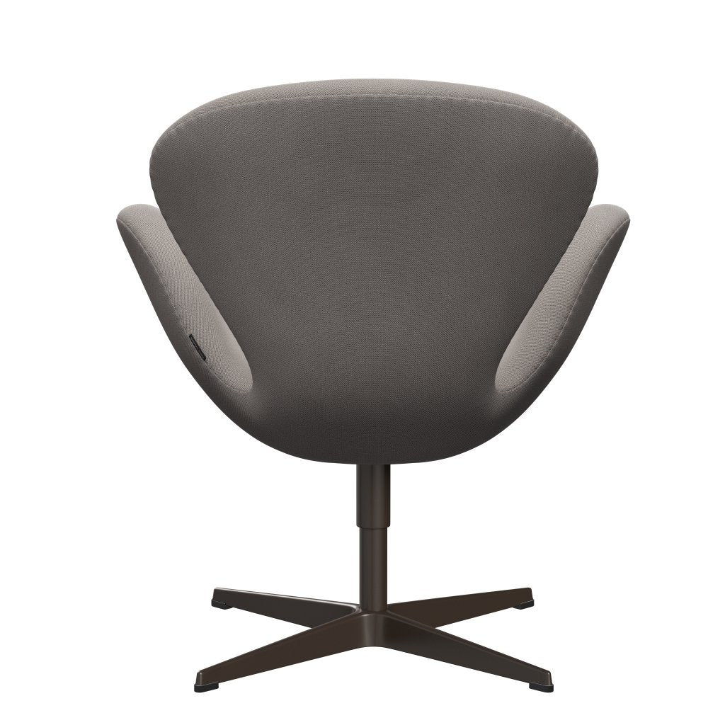 Fritz Hansen Swan Lounge Chair, Brown Bronze/Capture Warm Grey Light