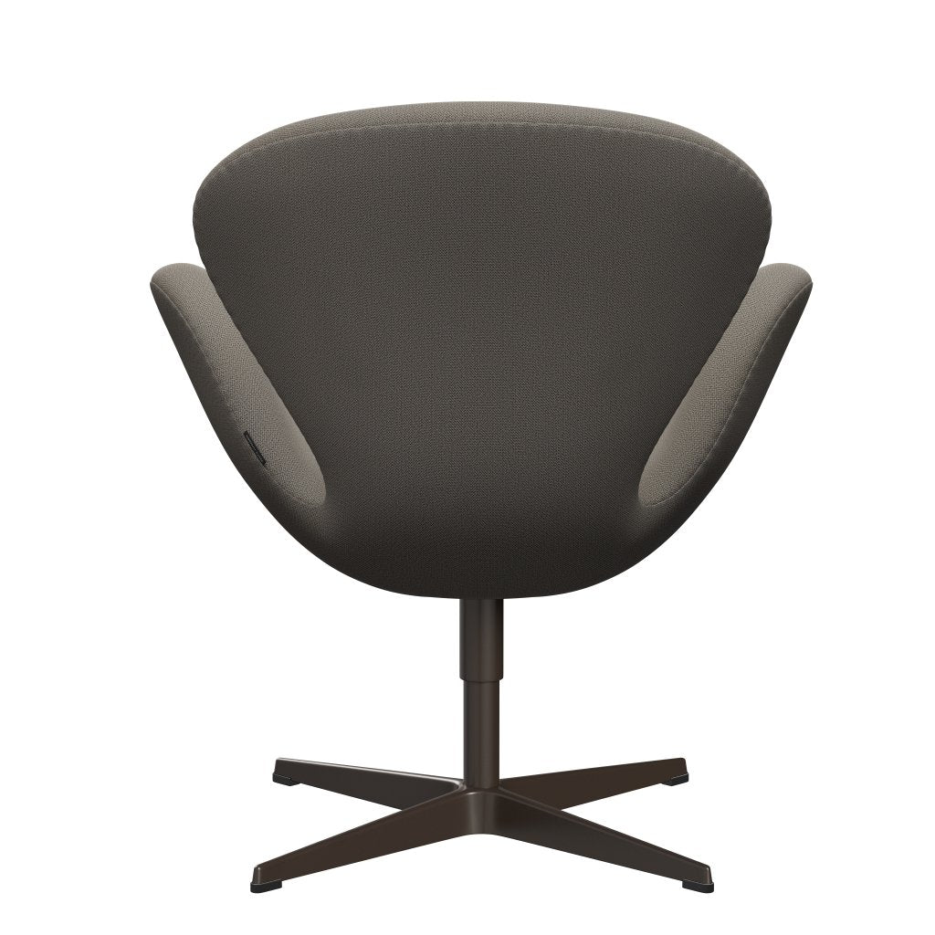 Fritz Hansen Swan Lounge Chair, Brown Bronze/Capture Warm Grey