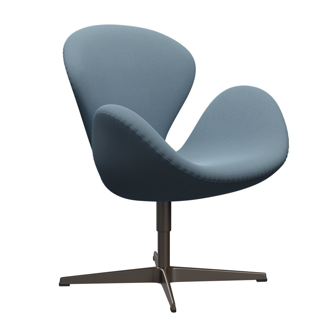 Fritz Hansen Swan Lounge, brązowy brąz/Capture Soft Blue