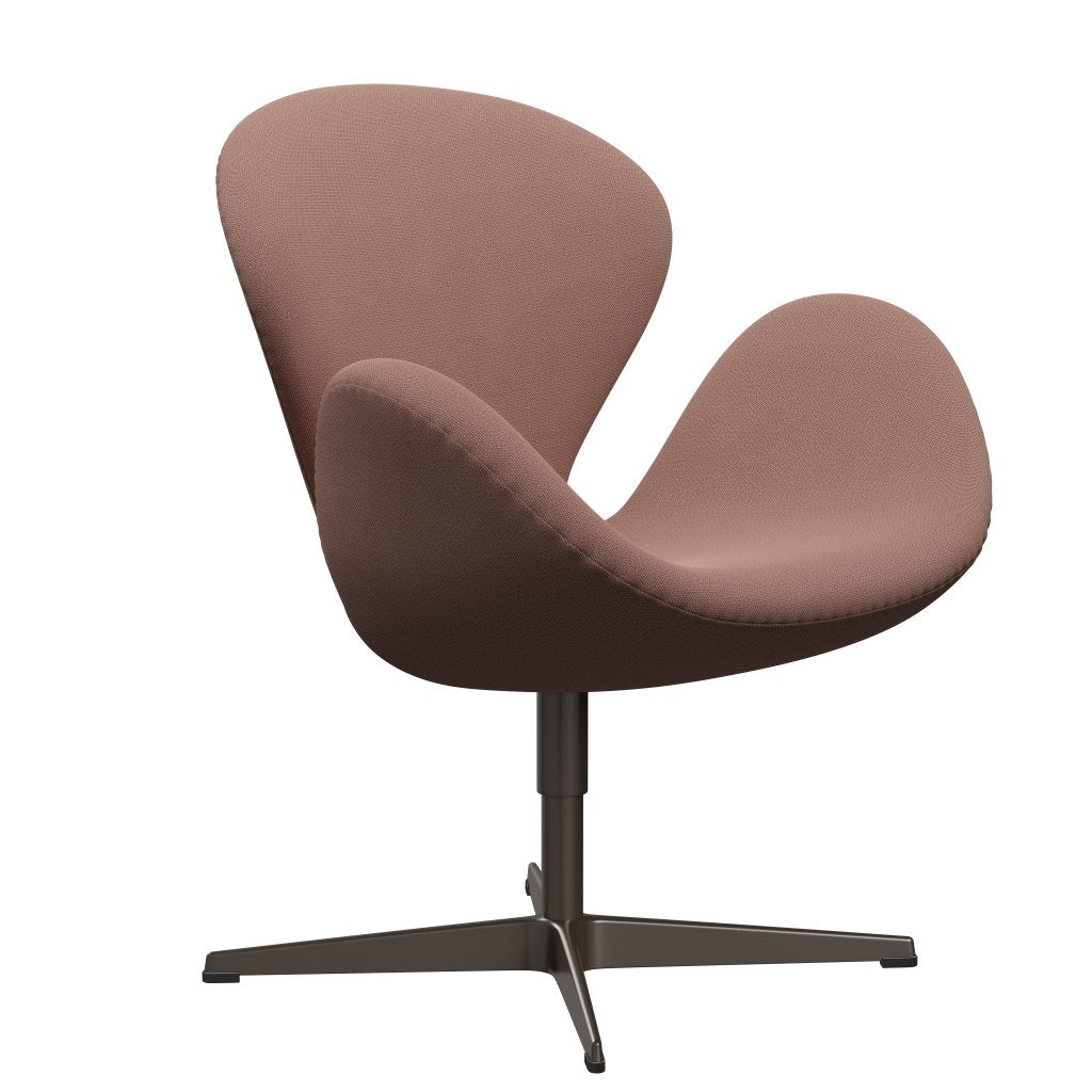 Fritz Hansen Swan Lounge Chair, Brown Bronze/Capture Brick/Red