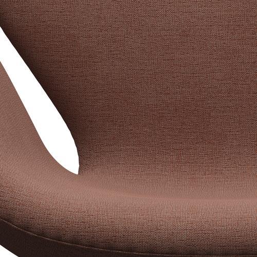 Fritz Hansen Swan Lounge Chair, Brown Bronze/Christianshavn Beige/Orange