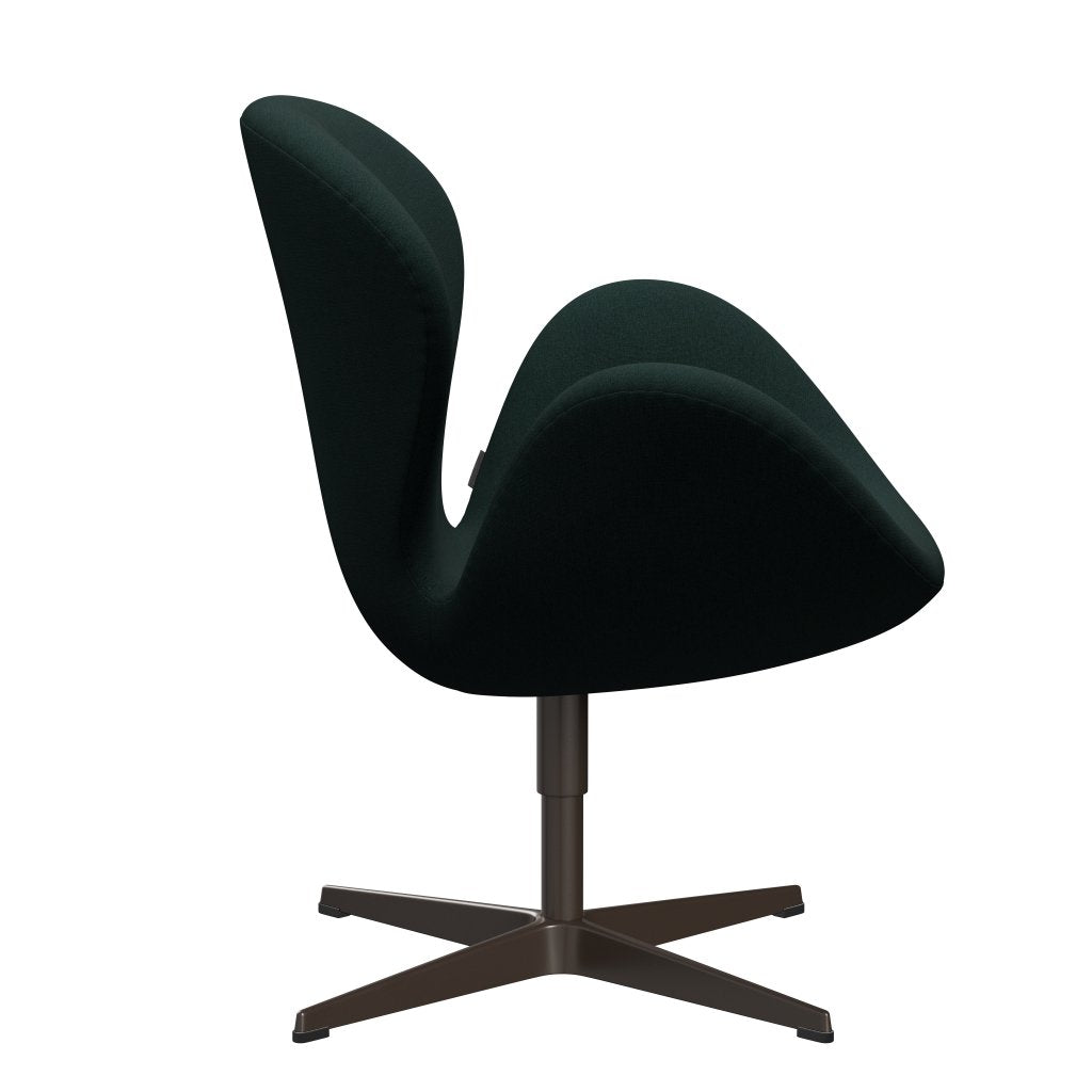 Fritz Hansen Swan Lounge, Brown Bronze/Christianshavn Dark Green