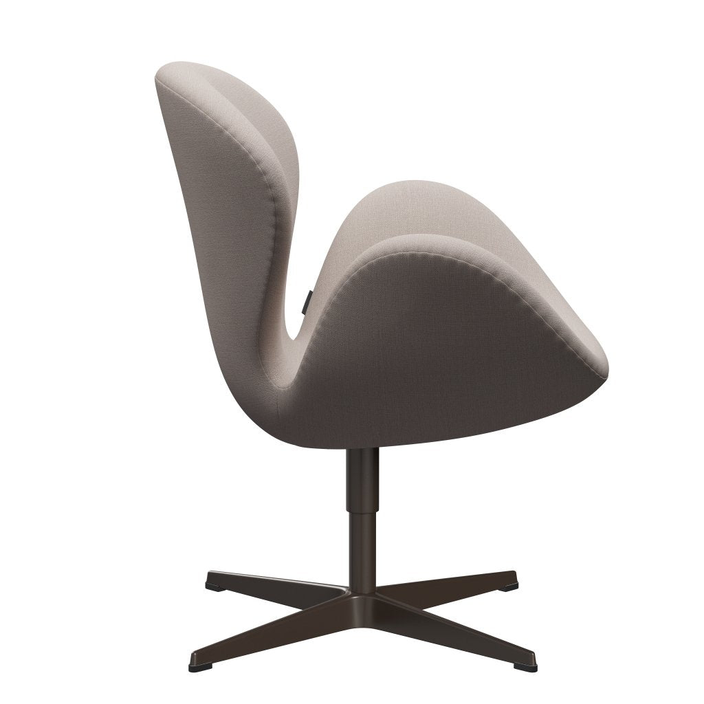 Fritz Hansen Swan Lounge Chair, Brown Bronze/Christianshavn Light Beige