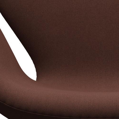 Fritz Hansen Swan Lounge Chair, Brown Bronze/Christianshavn Orange Dark