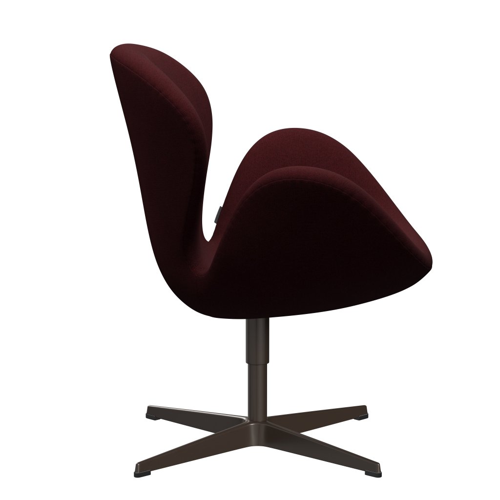 Fritz Hansen Swan Lounge, Brown Bronze/Christianshavn Red