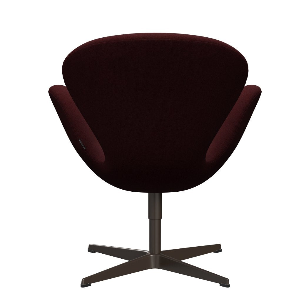 Fritz Hansen Swan Lounge, Brown Bronze/Christianshavn Red