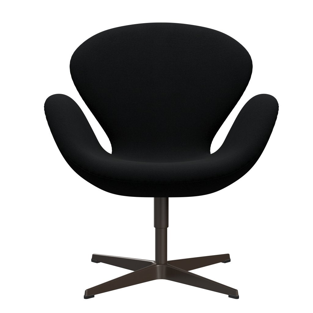 Fritz Hansen Swan Lounge Chair, Brown Bronze/Christianshavn Black Uni