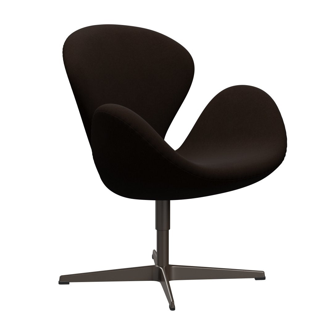 Fritz Hansen Swan Lounge Chair, Brown Bronze/Comfort Brown (01566)