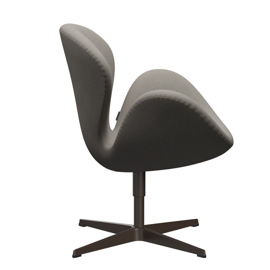 Fritz Hansen Swan Lounge Chair, Brown Bronze/Comfort Grey (60003)