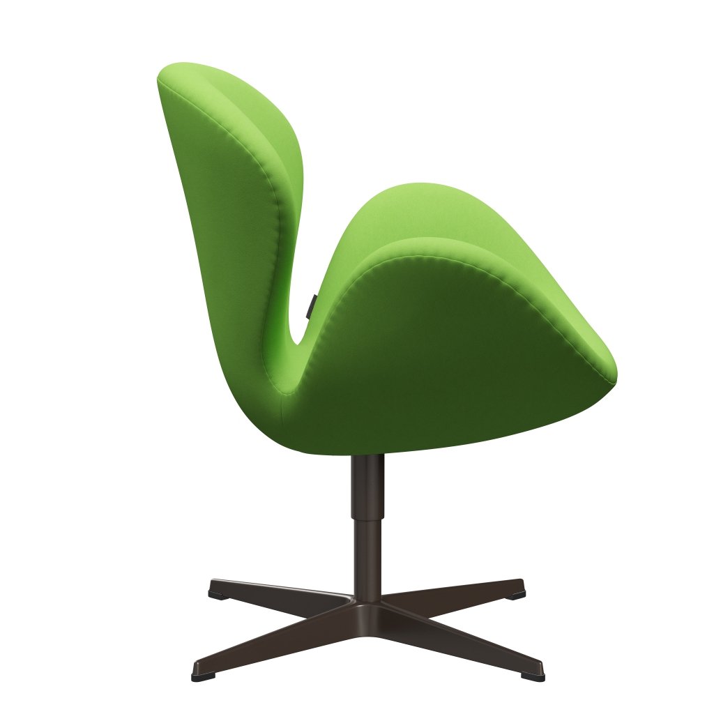 Fritz Hansen Swan Lounge Chair, Brown Bronze/Comfort Light Green (68010)