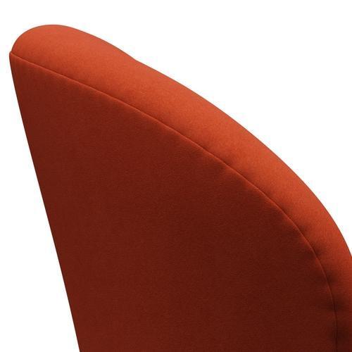 Fritz Hansen Swan Lounge Chair, Brown Bronze/Comfort Rust Red (09055)