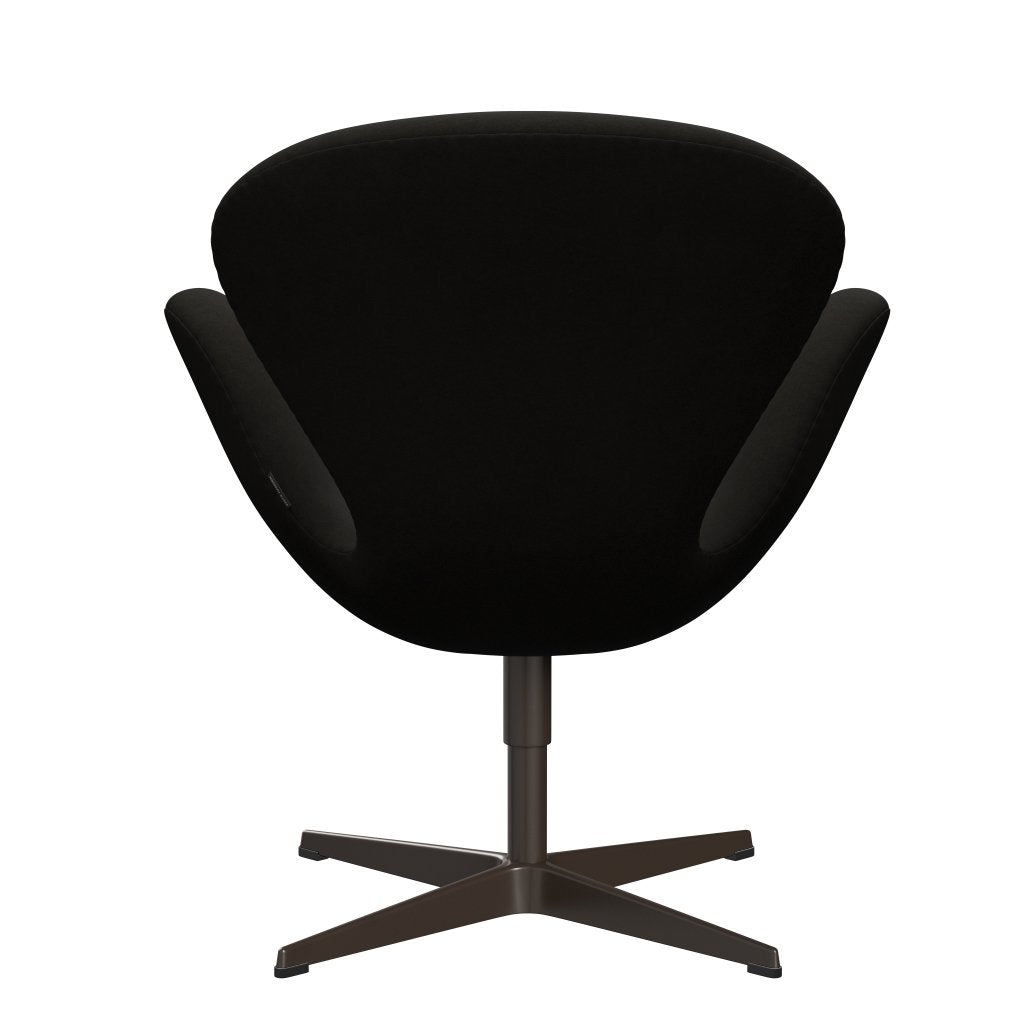 Fritz Hansen Swan Lounge Chair, Brown Bronze/Comfort Black (61013)