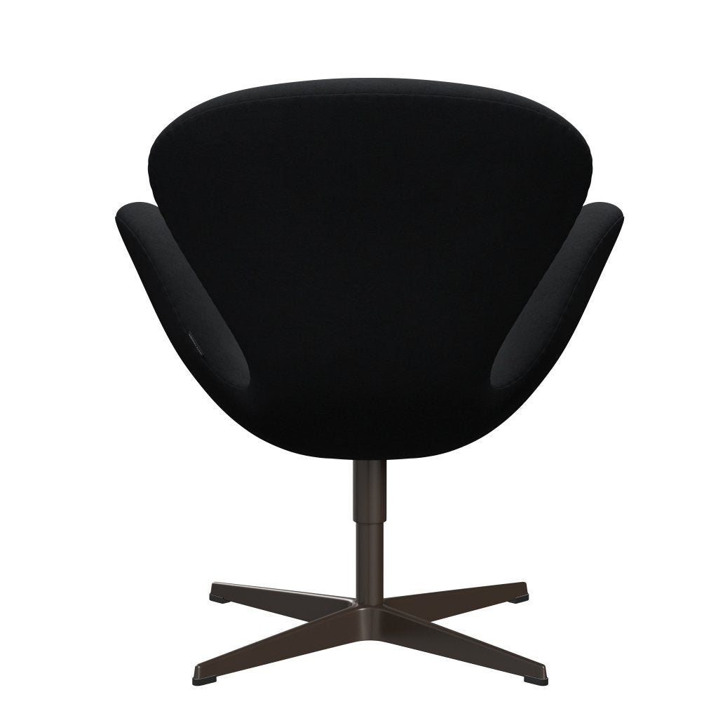 Fritz Hansen Swan Lounge Chair, Brown Bronze/Comfort Black/Grey