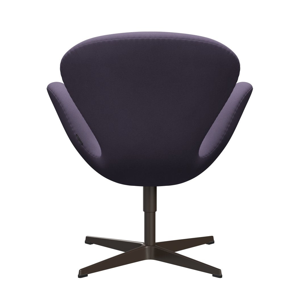 Fritz Hansen Swan Lounge Chair, Brown Bronze/Comfort Violet