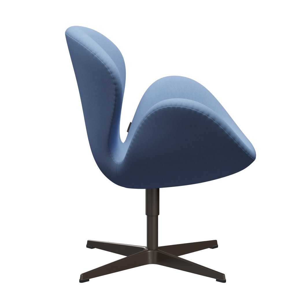 Fritz Hansen Swan Lounge Chair, Brown Bronze/Comfort White/Blue