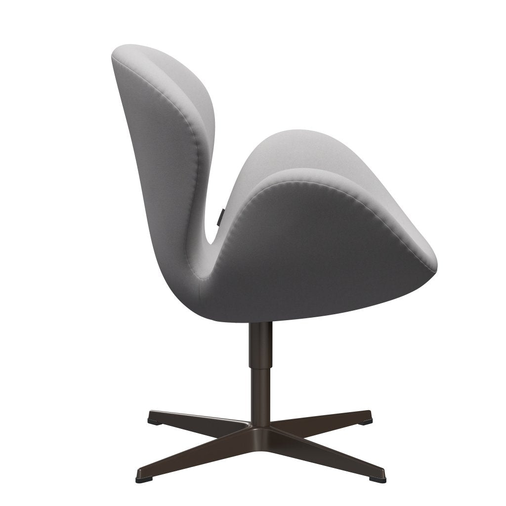 Fritz Hansen Swan Lounge Chair, Brown Bronze/Comfort White/Grey