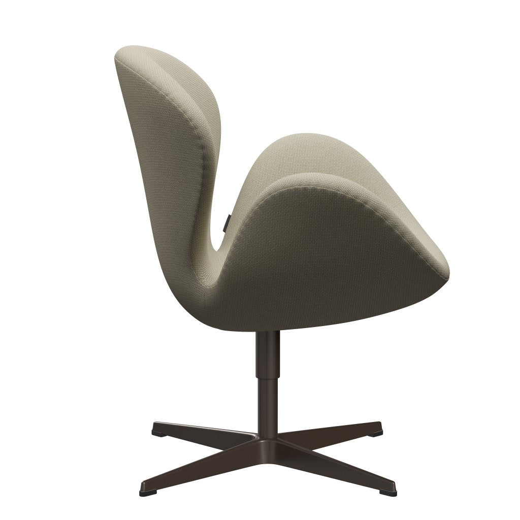 Fritz Hansen Swan Lounge Chair, Brown Bronze/Diablo Sand