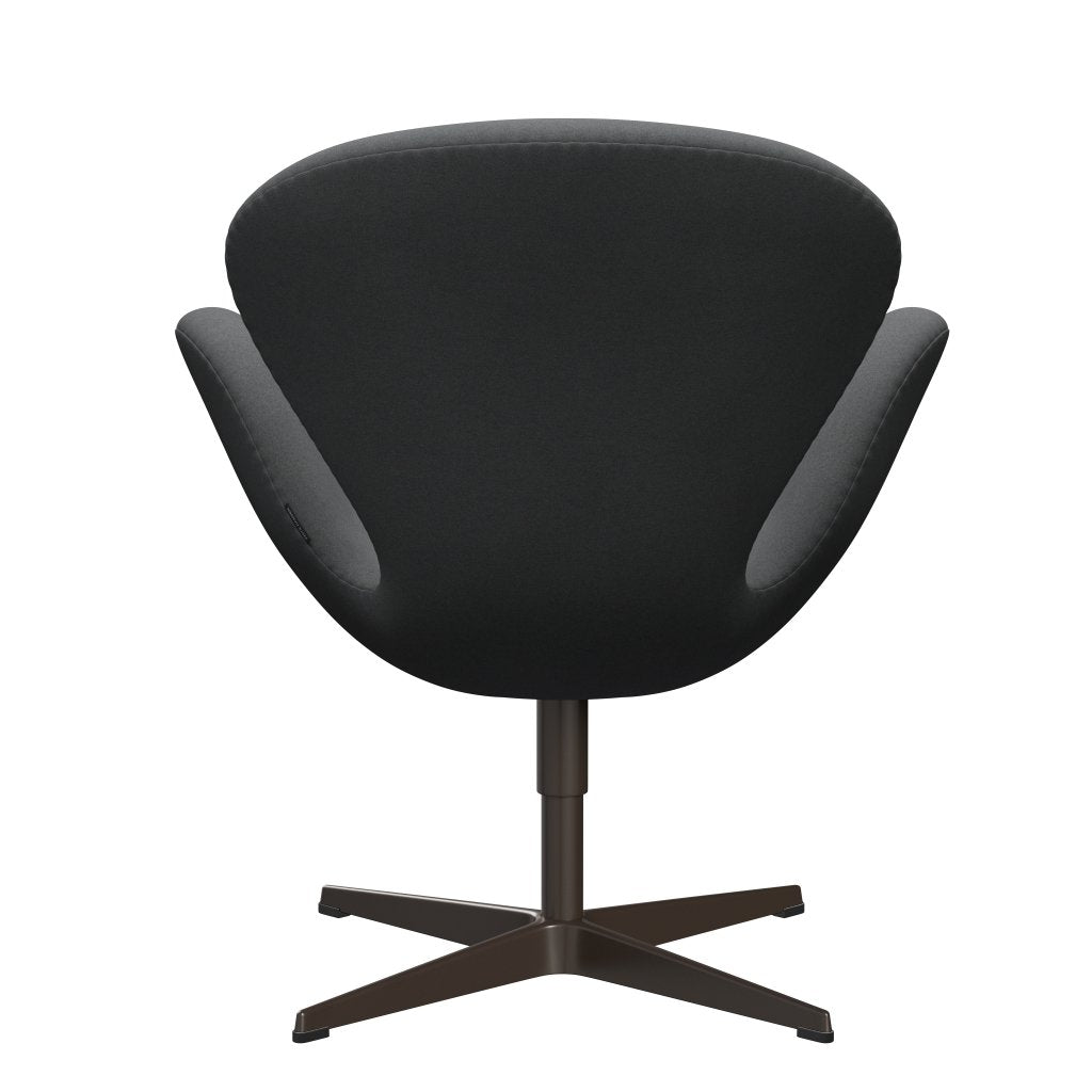 Fritz Hansen Swan Lounge Chair, Brown Bronze/Divina Dark Grey