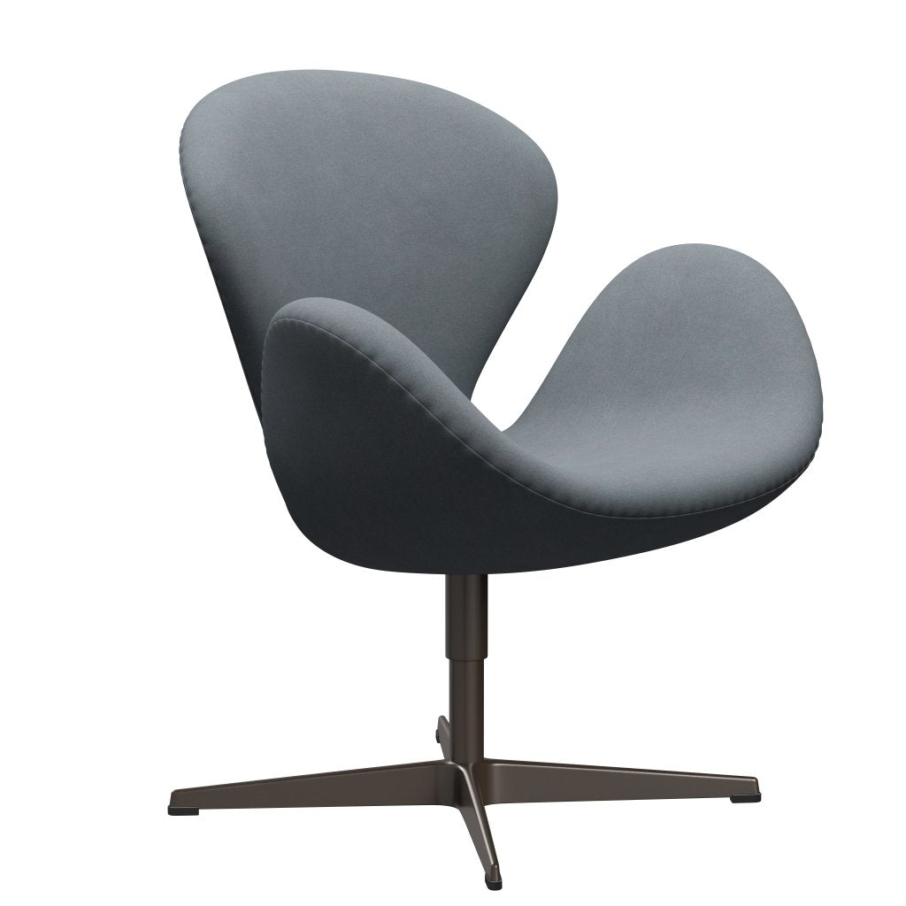 Fritz Hansen Swan Lounge Chair, Brown Bronze/Divina Light Grey