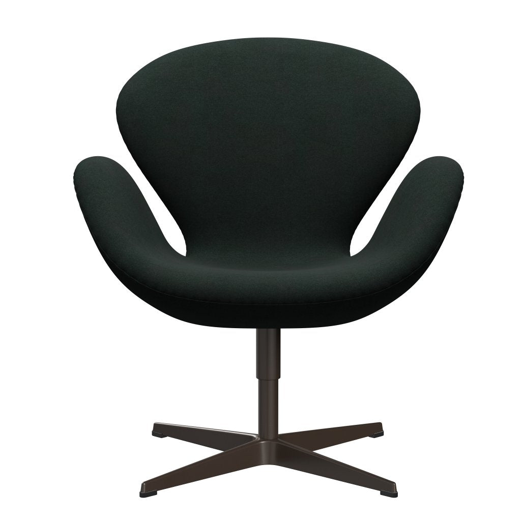 Fritz Hansen Swan Lounge, Brown Bronze/Divina Warcoal