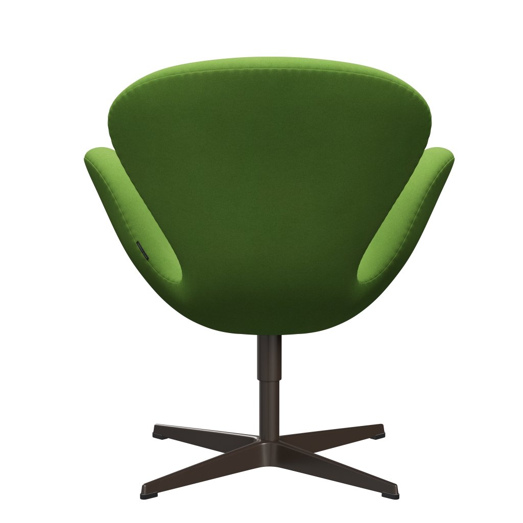 Fritz Hansen Swan Lounge, Brown Bronze/Divina Lime Light