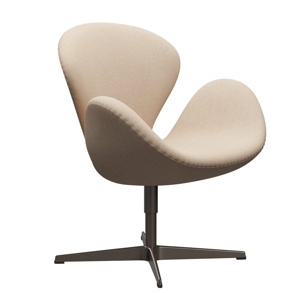 Fritz Hansen Swan Lounge, Brown Bronze/Divina MD Crème