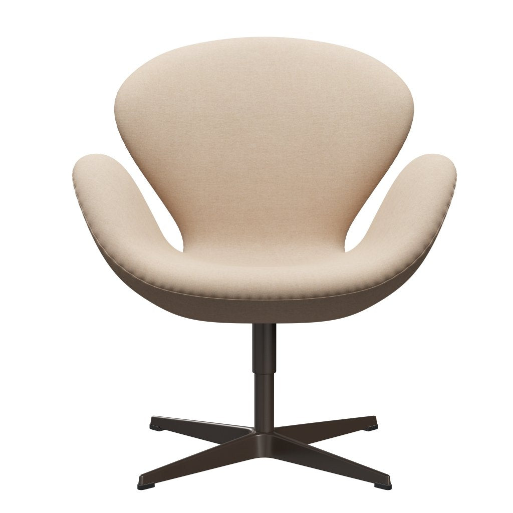 Fritz Hansen Swan Lounge, Brown Bronze/Divina MD Crème