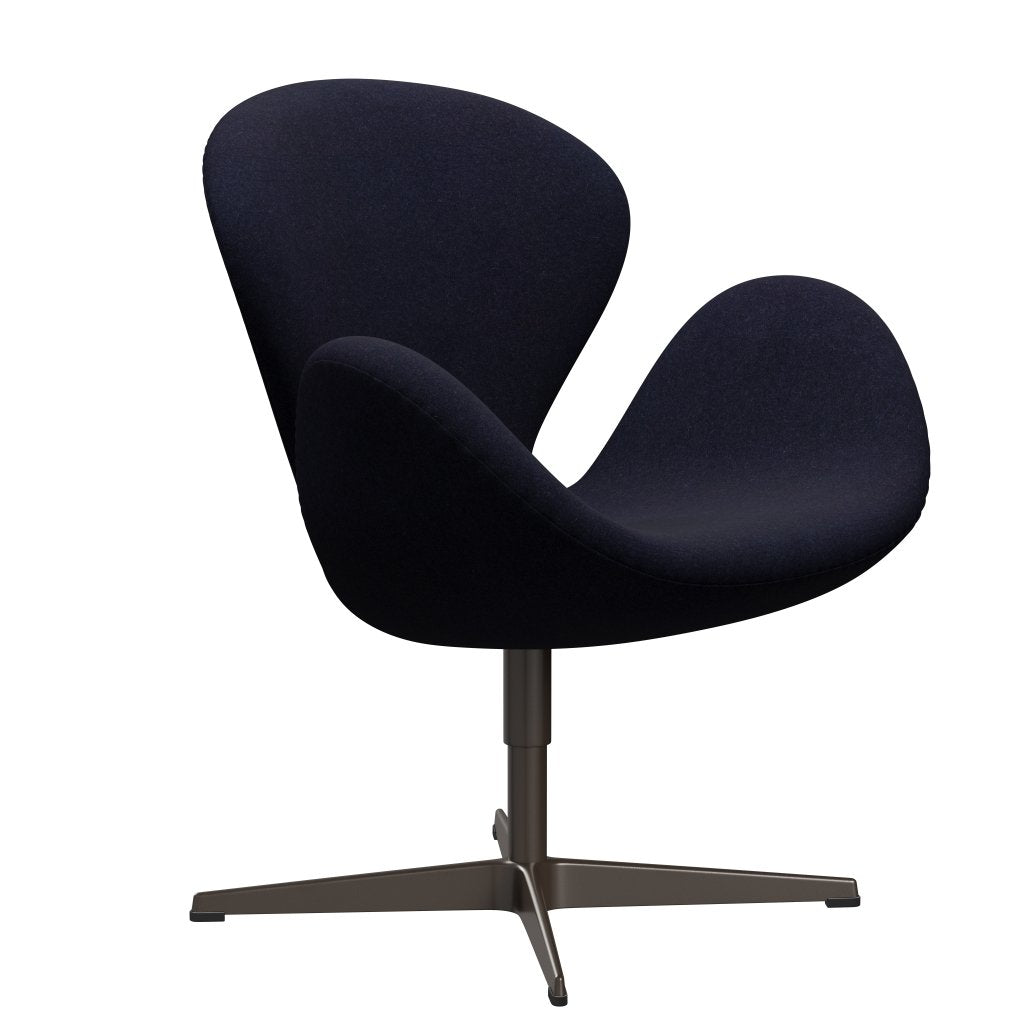 Fritz Hansen Swan Lounge, brązowy brąz/Divina MD Navy Dark