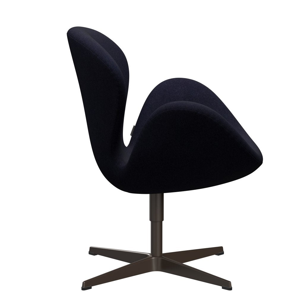 Fritz Hansen Swan Lounge, brązowy brąz/Divina MD Navy Dark