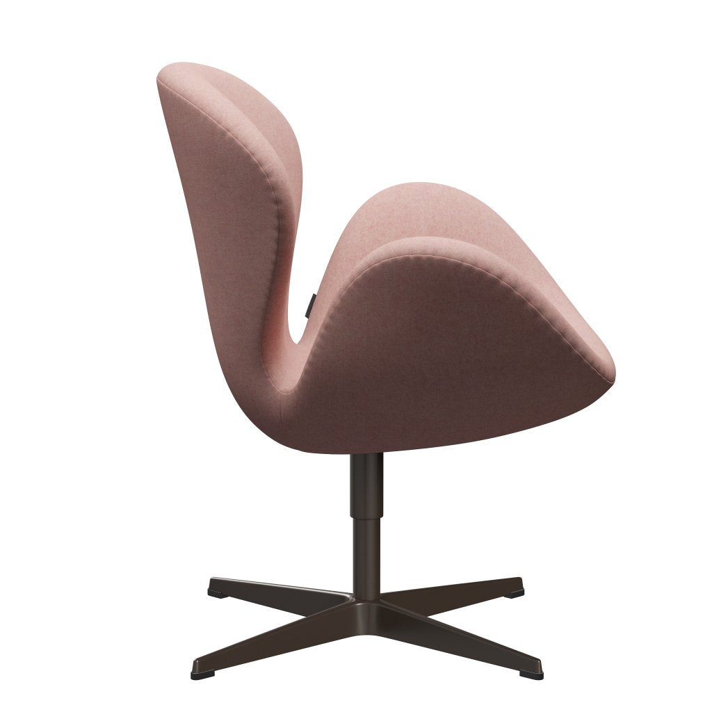 Fritz Hansen Swan Lounge, brązowy brąz/Divina MD Soft Pink