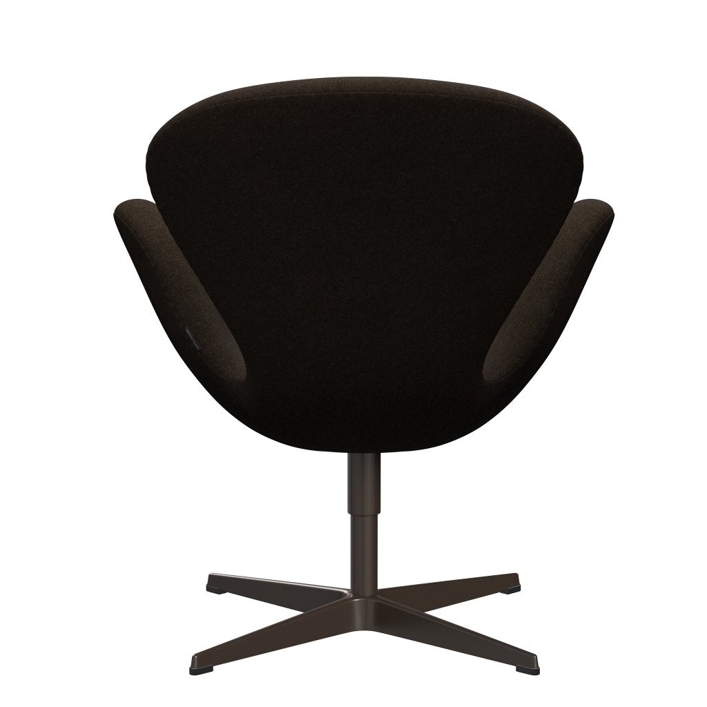 Fritz Hansen Swan Lounge, brązowy brąz/divina Melange Dark Brown