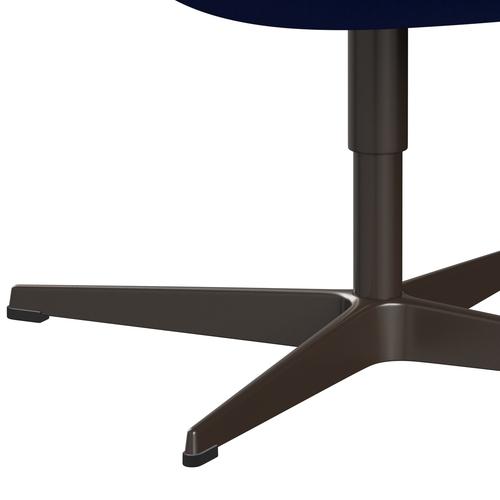 FRITZ HANSEN SWAN SALOUNGE, BRONT BRONZE/DIVINA Melange Electric Blue