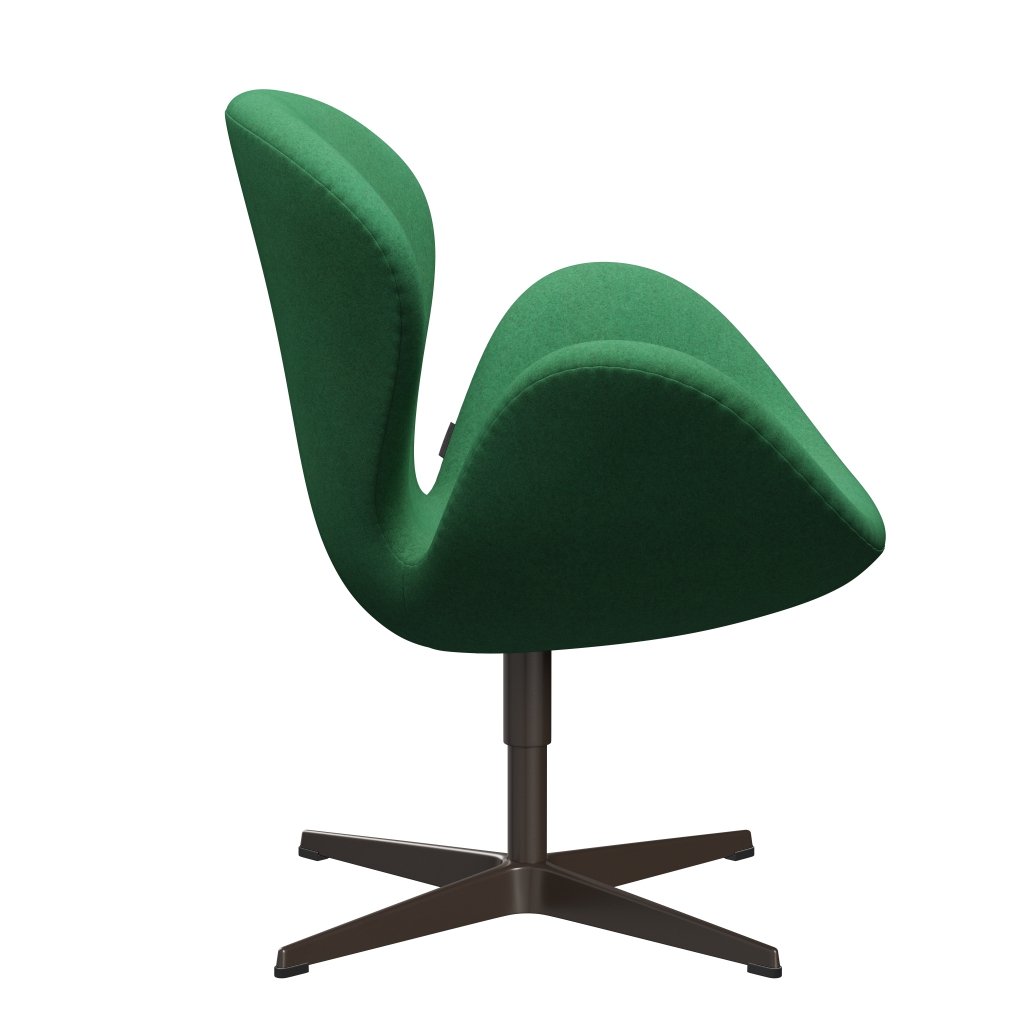 FRITZ HANSEN SWAN SALOUNGE, BRONT BRONZE/DIVINA Melange Green