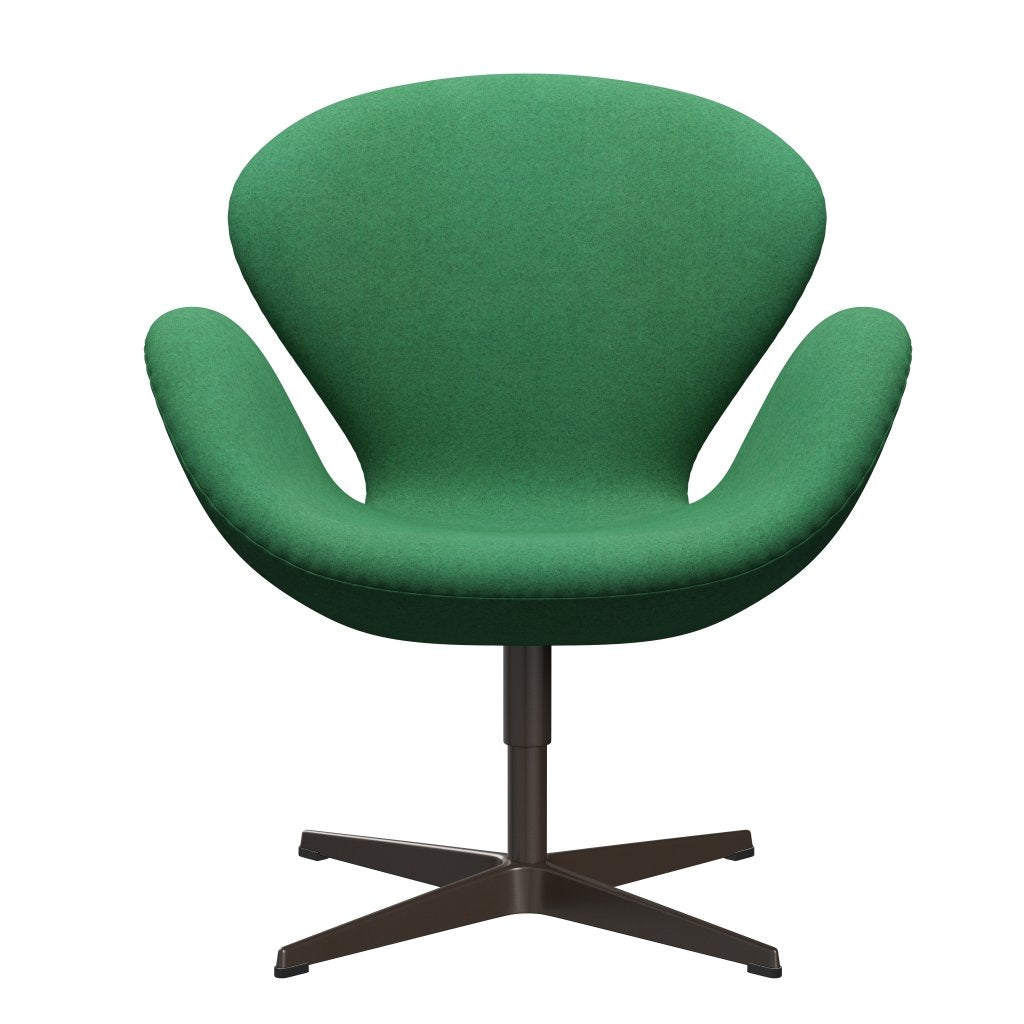 FRITZ HANSEN SWAN SALOUNGE, BRONT BRONZE/DIVINA Melange Green