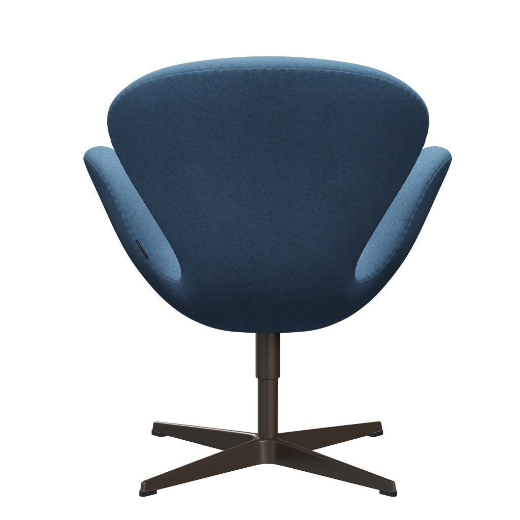 FRITZ HANSEN SWAN SALOUNGE, BRĄZOWY BRONZ/DIVINA MELANGE BLUE BLUE