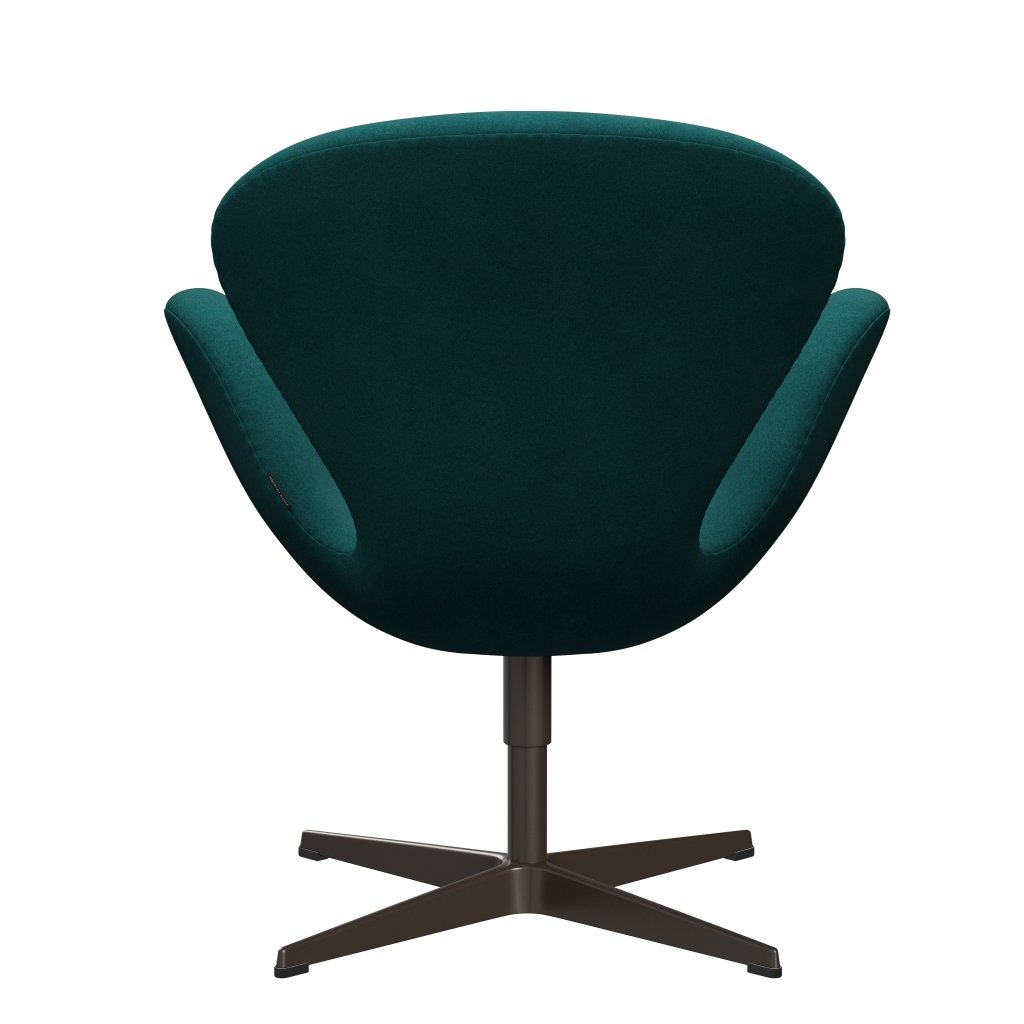 Fritz Hansen Swan Lounge, brązowy brąz/divina Melange Coral Green