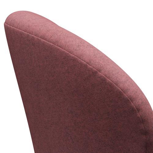 Fritz Hansen Swan Lounge Chair, Brown Bronze/Divina Melange Pink