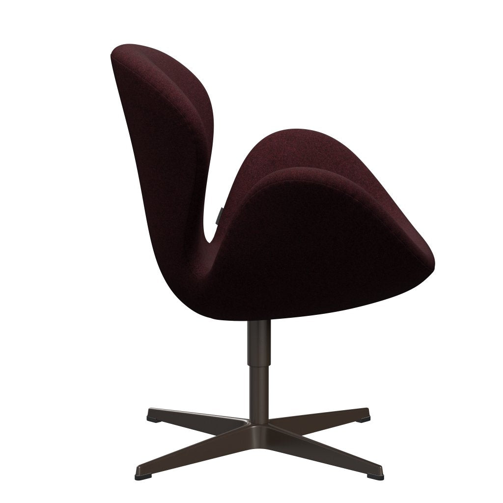 FRITZ HANSEN SWAN SALOUNGE, BRONT BRONZE/DIVINA Melange Pink Dark