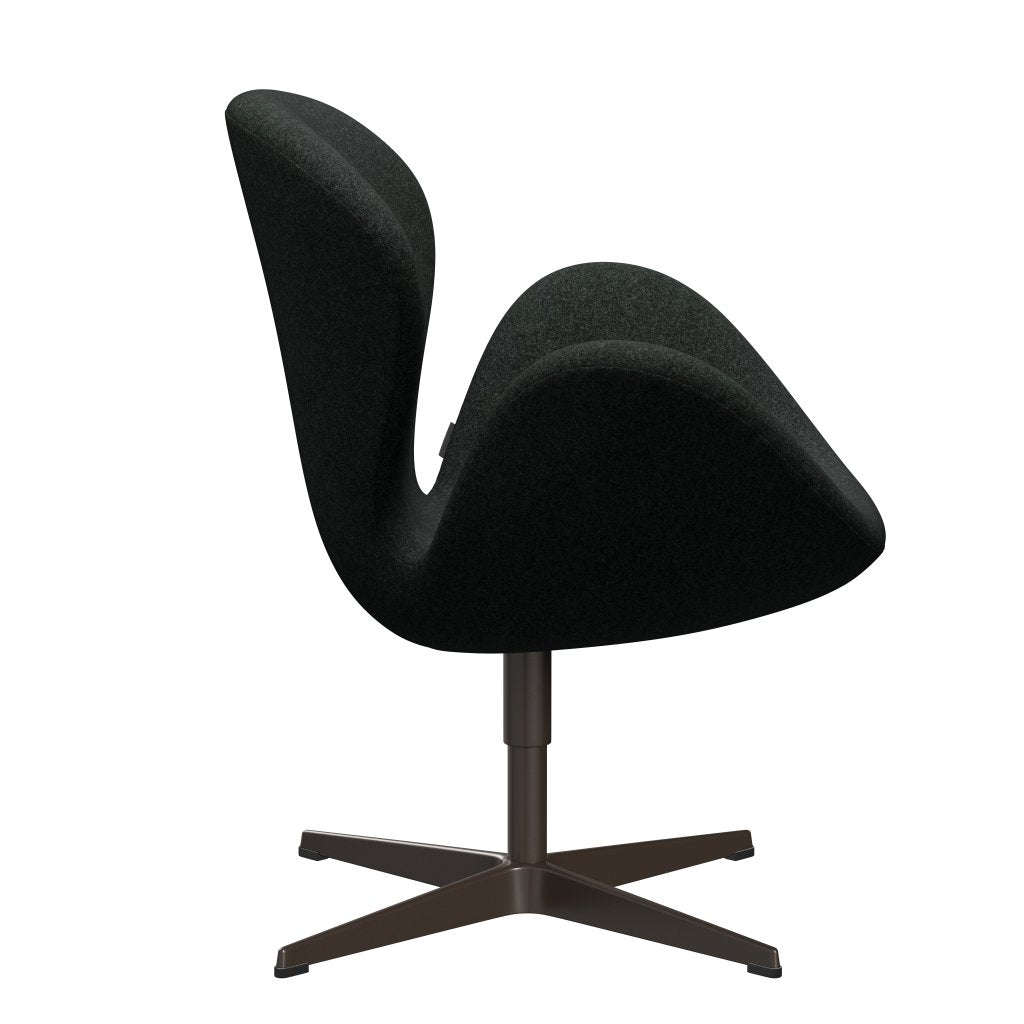 Fritz Hansen Swan Lounge Chair, Brown Bronze/Divina Melange Salt & Pepper