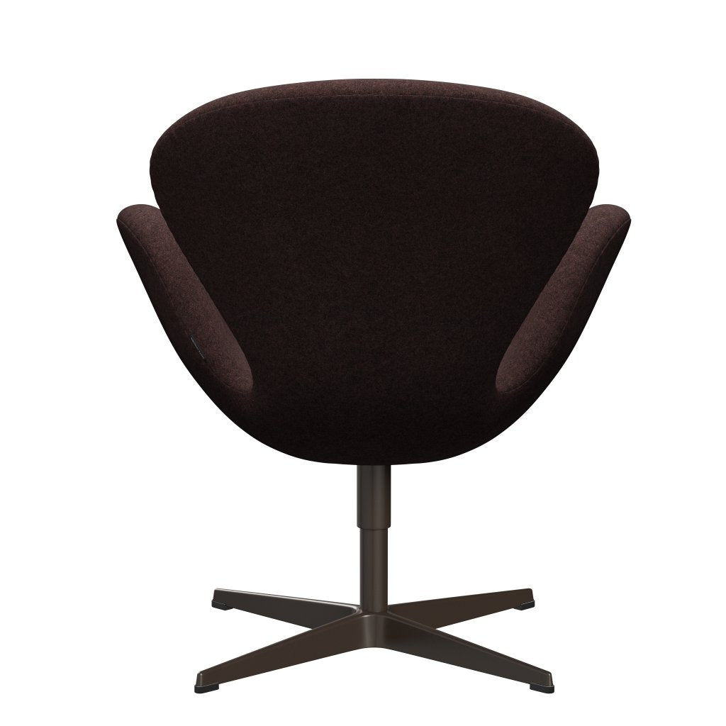 FRITZ HANSEN SWAN SALOUNGE, BRĄZOWY BRONZ/DIVINA MELANGE DUSTY FILOT