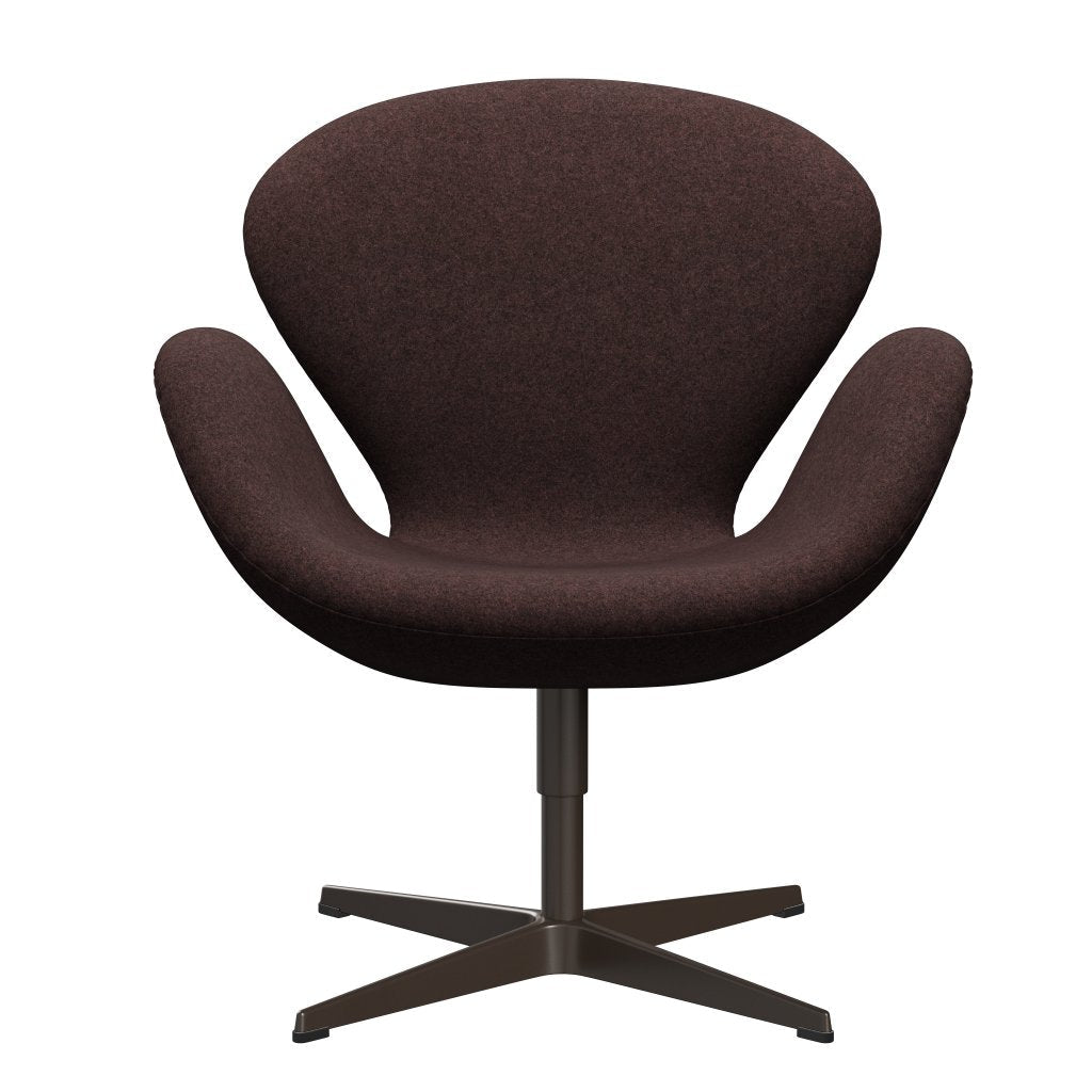 FRITZ HANSEN SWAN SALOUNGE, BRĄZOWY BRONZ/DIVINA MELANGE DUSTY FILOT