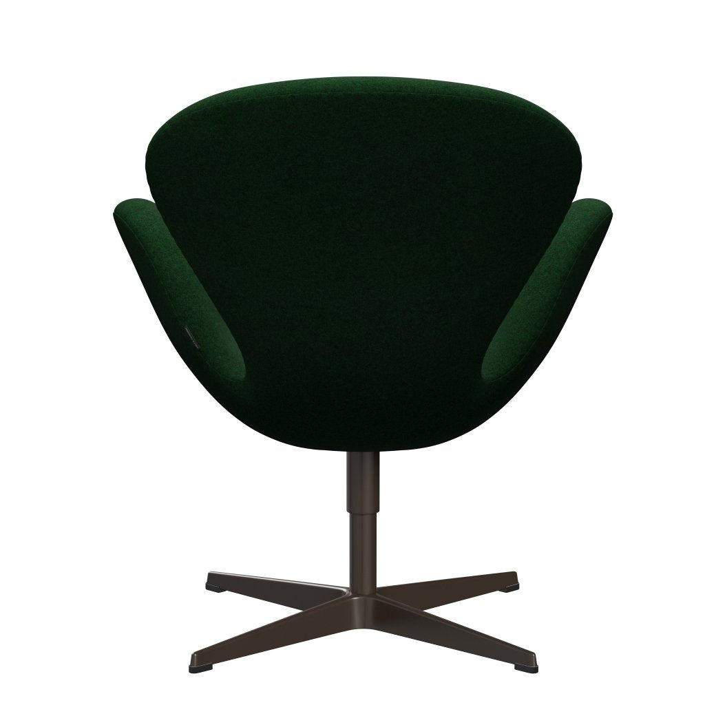 FRITZ HANSEN SWAN SALOUNGE, BRONT BRONZE/DIVINA Melange Forest Green