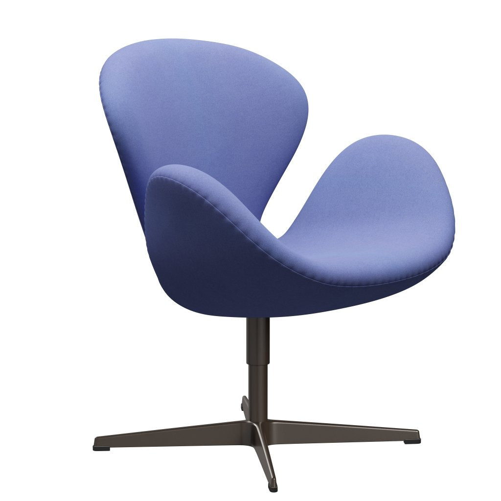 Fritz Hansen Swan Lounge, brązowy brąz/Divina Pastel Blue