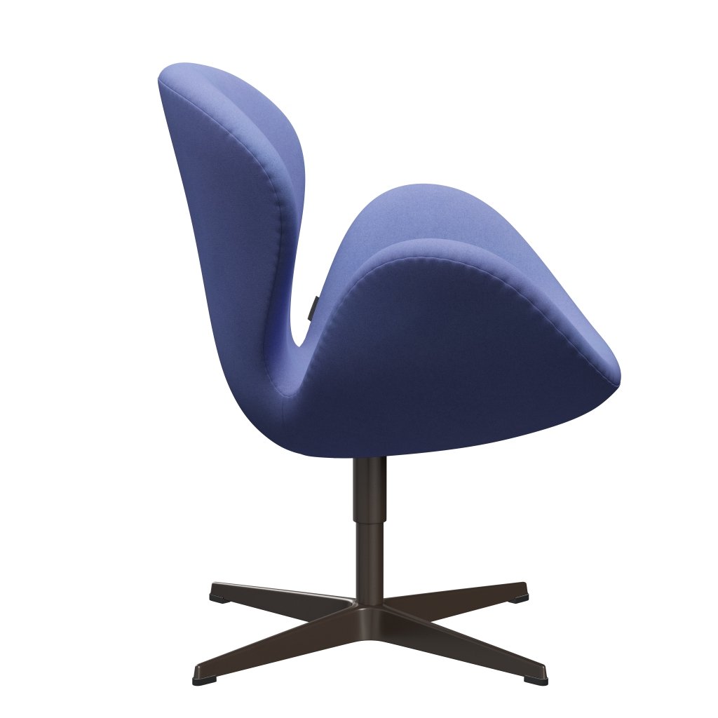 Fritz Hansen Swan Lounge, brązowy brąz/Divina Pastel Blue