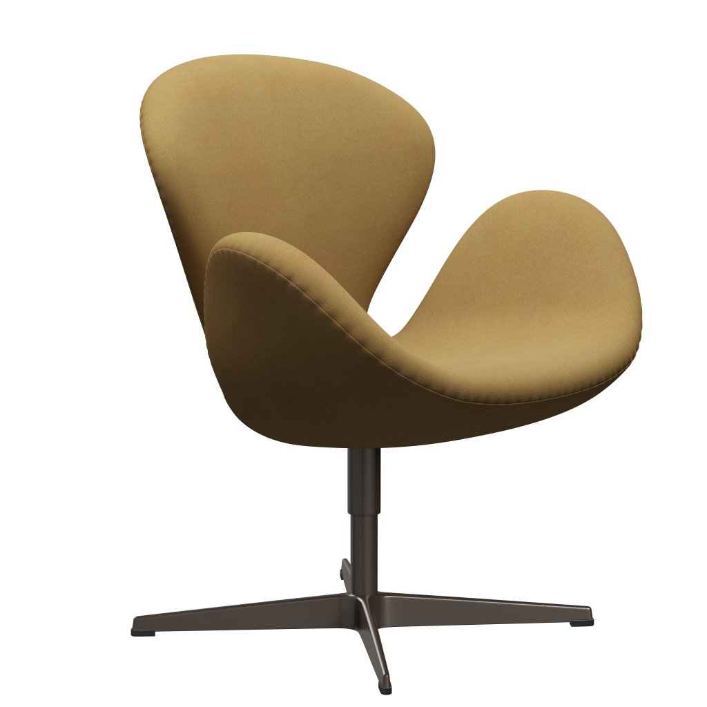 Fritz Hansen Swan Lounge, Brown Bronze/Divina Sand Light