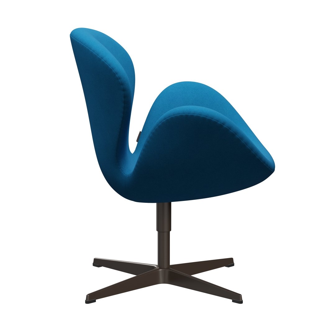 Fritz Hansen Swan Lounge, Brown Bronze/Divina Turquoise